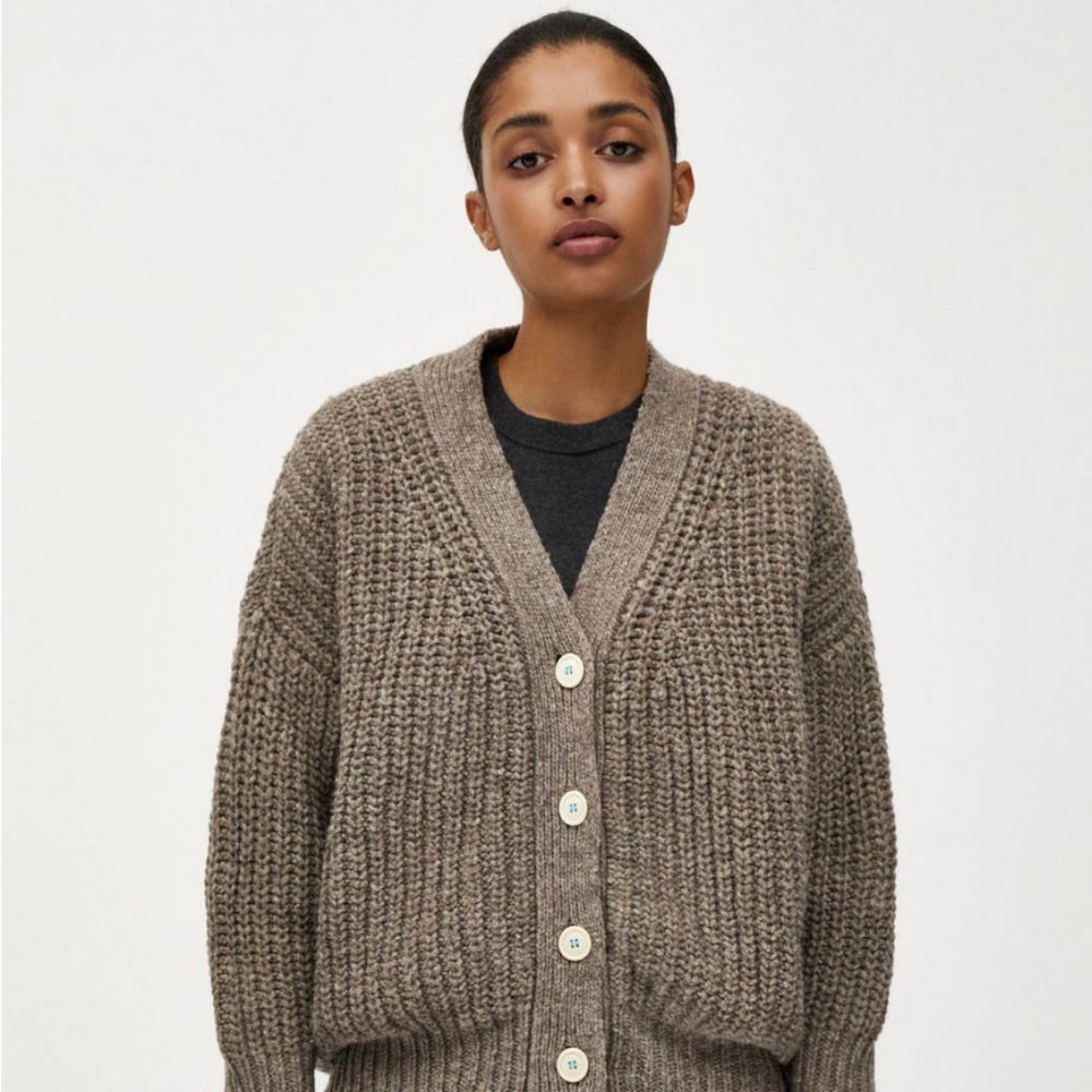 Babaa cardigan woman no19 dark mist